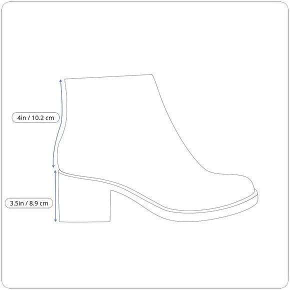 Fergalicious Women’s Taupe Zip Closure Heeled Weever Ankle Booties Size 7.5M - Picture 10 of 10